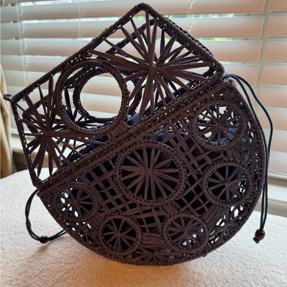 House of Harlow 1960 Black Geometric Mini Bag